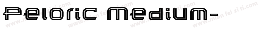Peloric Medium字体转换